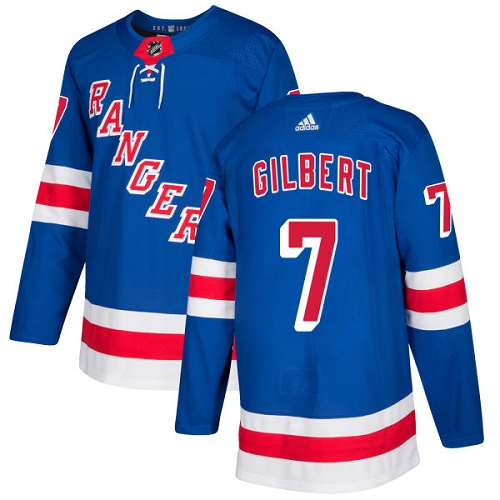 Adidas Men New York Rangers 7 Rod Gilbert Royal Blue Home Authentic Stitched NHL Jersey